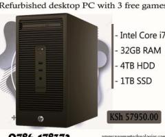 Recertified core i7 HP business tower PC with free