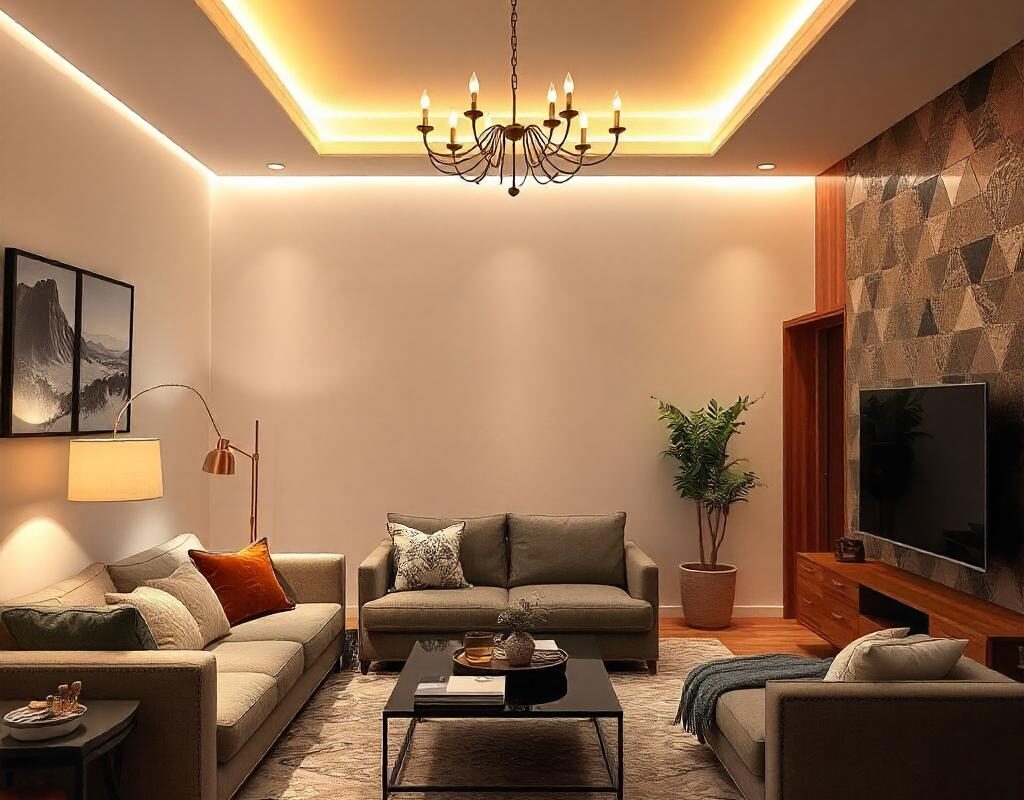 Cove Lighting for Living Rooms home renovation