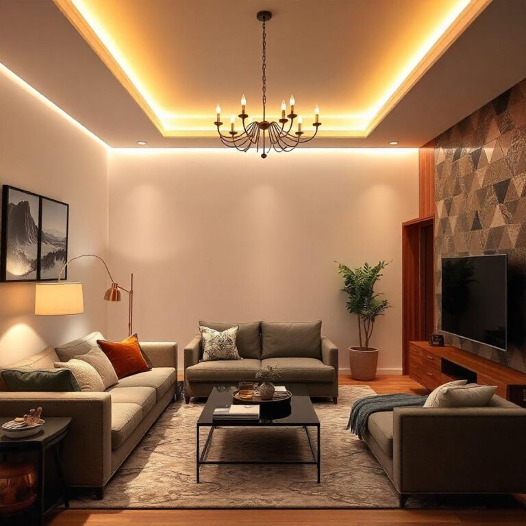 Cove Lighting for Living Rooms home renovation