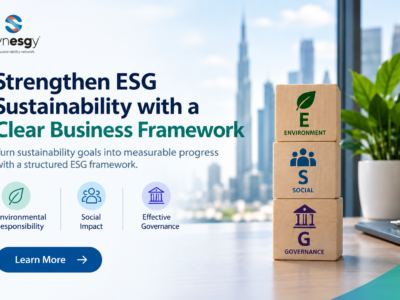 ESG Sustainability Framework Desk Banner