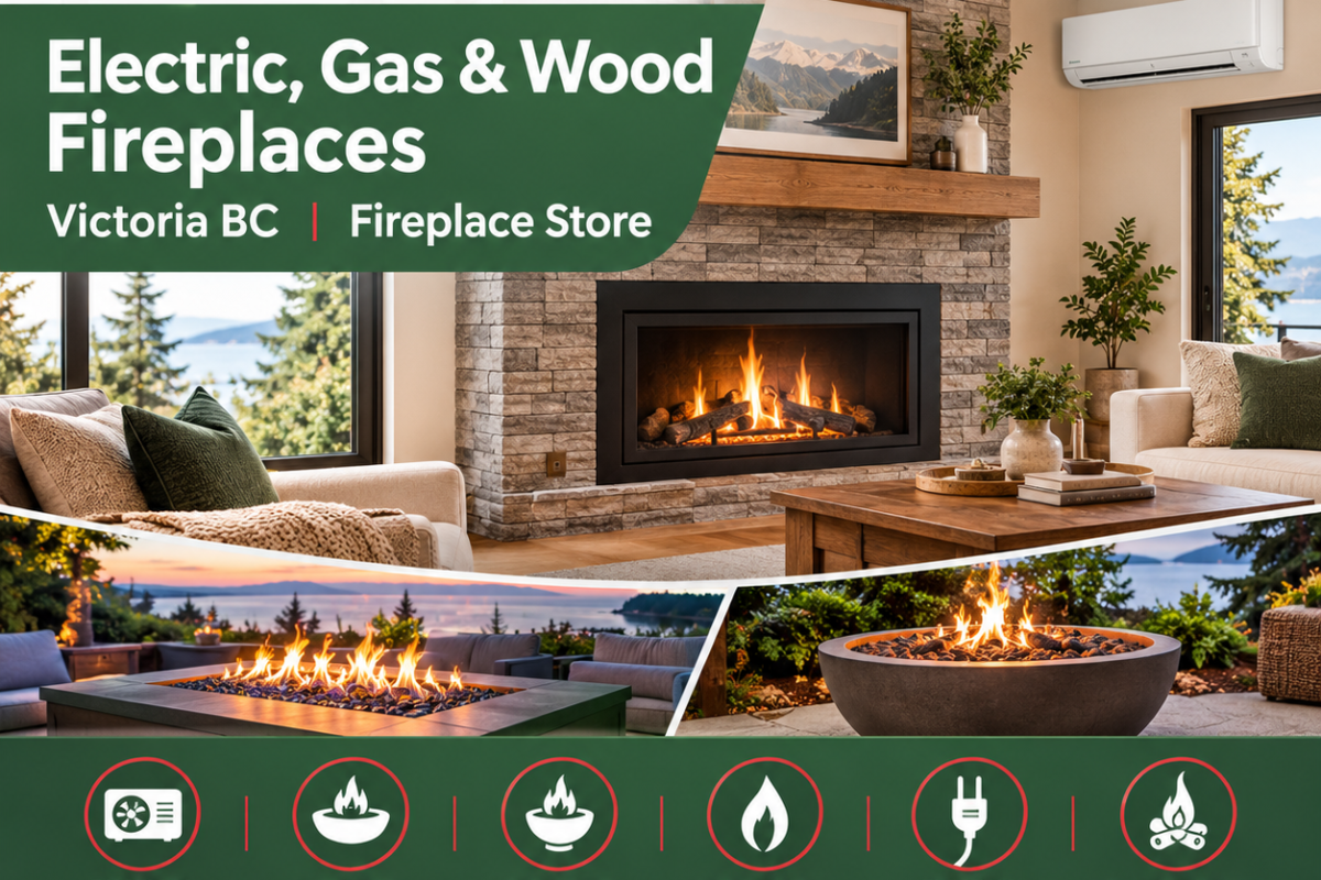 Electric, Gas & Wood Fireplaces | Victoria BC | Fireplace Store 1 Heat Savers Home Comfort Showcase 1