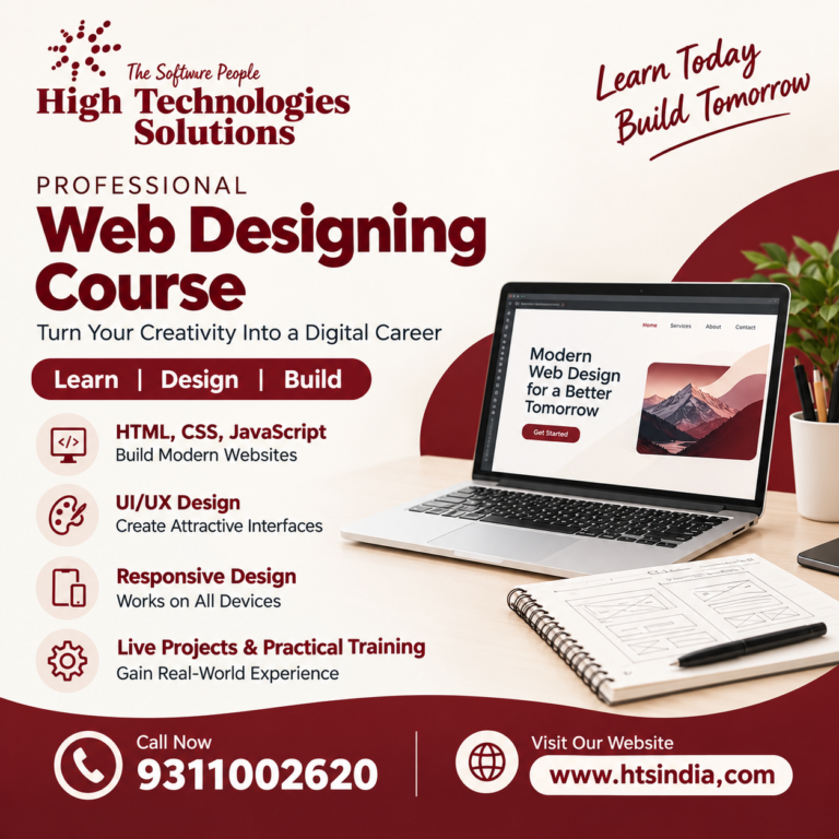 Web Designing Course Promotion Poster