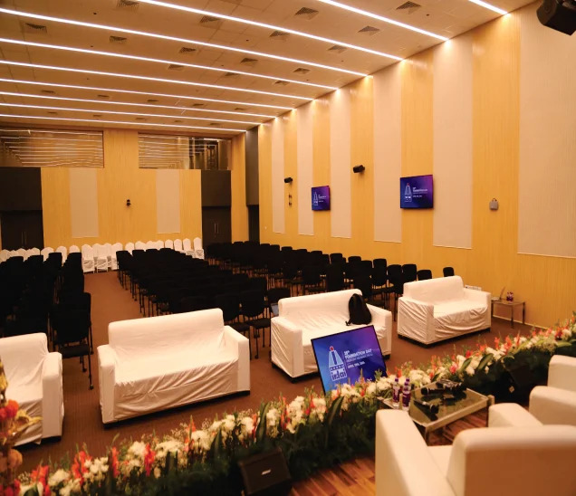 banquet hall conference event space acoustic treatment
