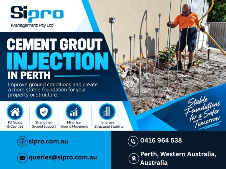 improve ground stability with cement grout injection in perth